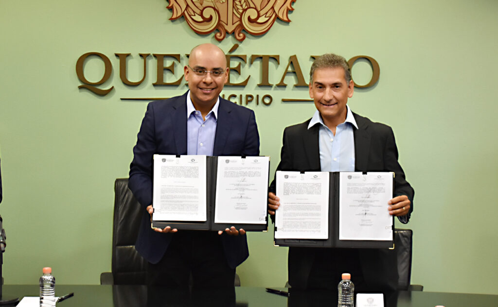 Signan convenio de colaboración Municipio de Querétaro y NAFIN