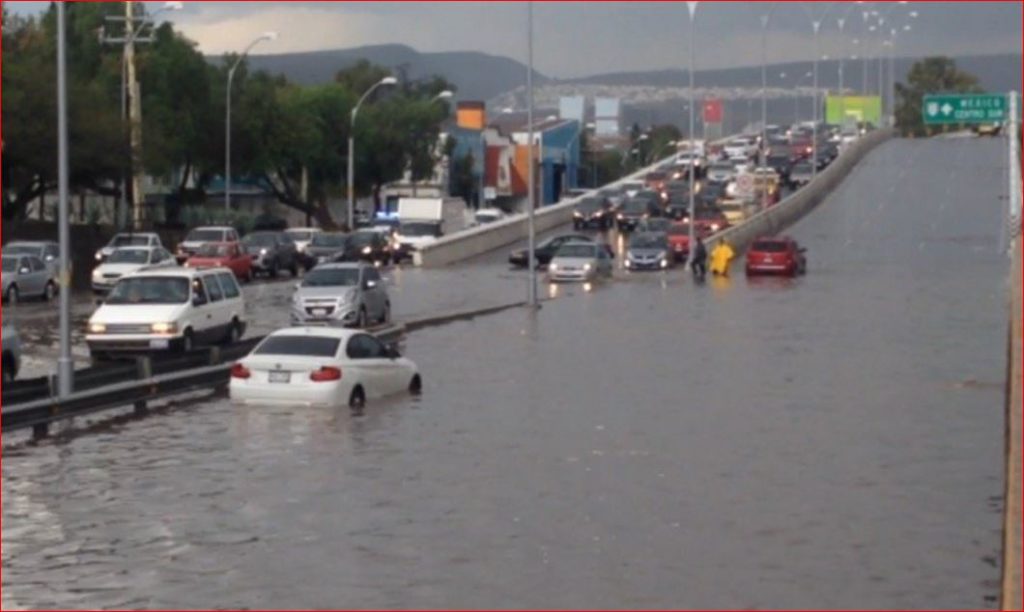Fuertes lluvias afectan municipios de Querétaro. Foto: Twitter