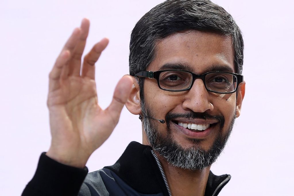 undar Pichai, CEO de Google.