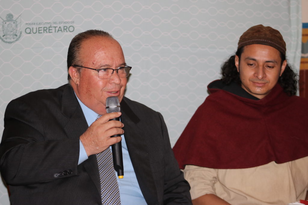 El Secretario de Turismo en Querétaro, Hugo Burgos García, encabezó la presentación de la Segunda edición del Festival Medieval.