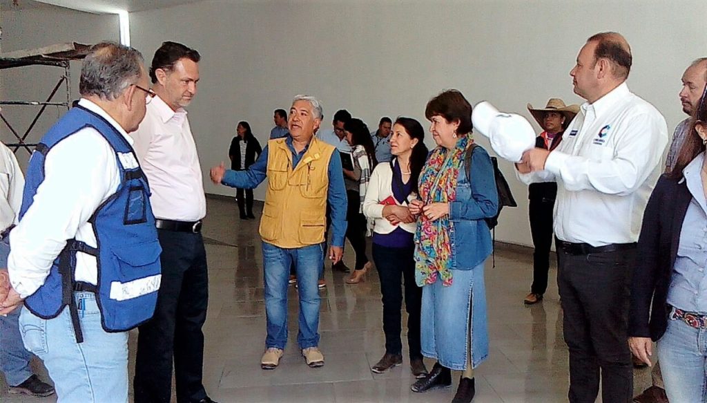 El Alcalde, Mauricio Kuri González, realizó un recorrido de Supervisión de Obra de El Museo de Sitio, acompañado de la delegada  del Instituto Nacional de Antropología e Historia (INAH), Rosa María Estela Reyes.