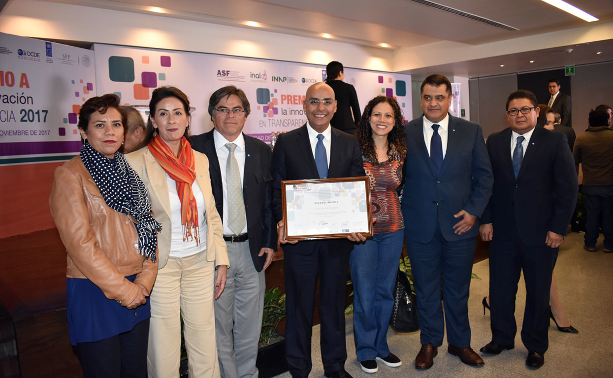 El Municipio de Querétaro recibe Premio a la Innovación en Transparencia 2017