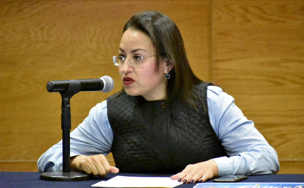 La Secretaria de Desarrollo Humano y Social, Beatriz Marmolejo Rojas.
