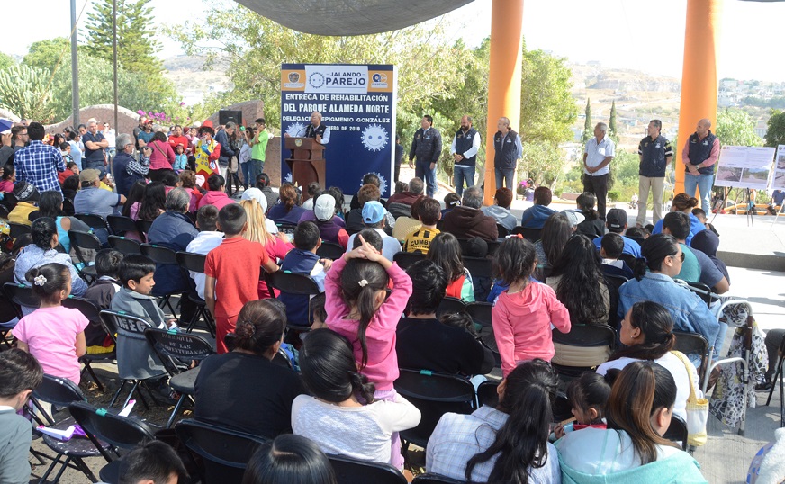 Entrega MAV rehabilitación de la Alameda Norte en Querétaro Capital