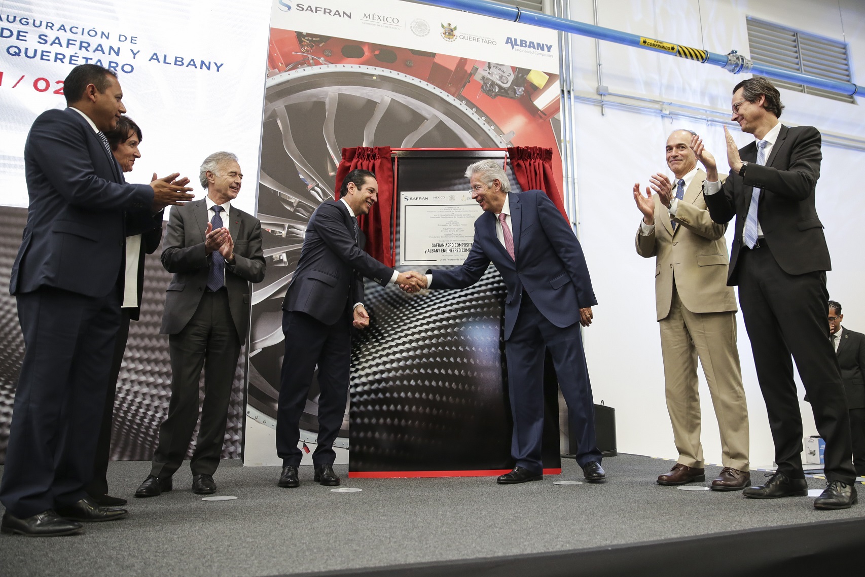 Siguen la inversiones de la industria aeroespacial; Safran inaugura su sexta planta en Querétaro