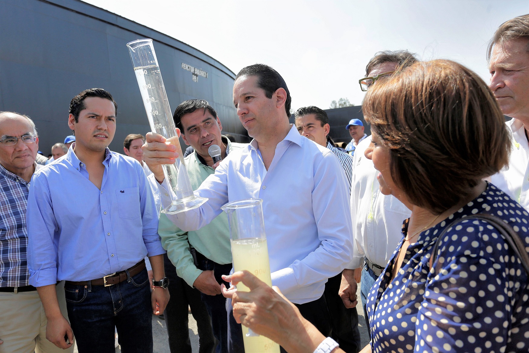 Francisco Domínguez puso en marcha el Tren II de la Planta Tratadora de Aguas Residuales en Corregidora