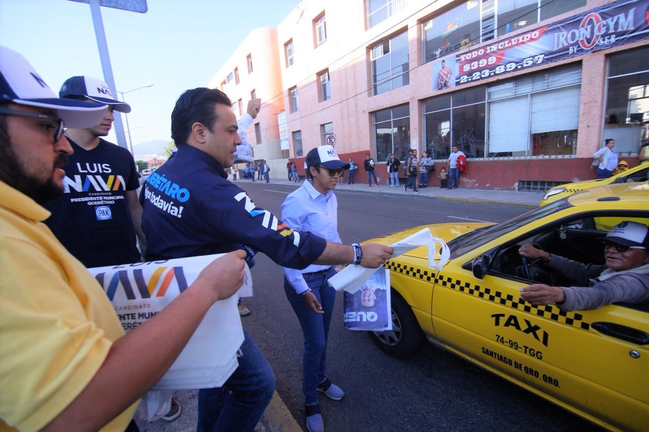 Ciudadanos piden a Luis Nava mejorar movilidad en Querétaro Capital