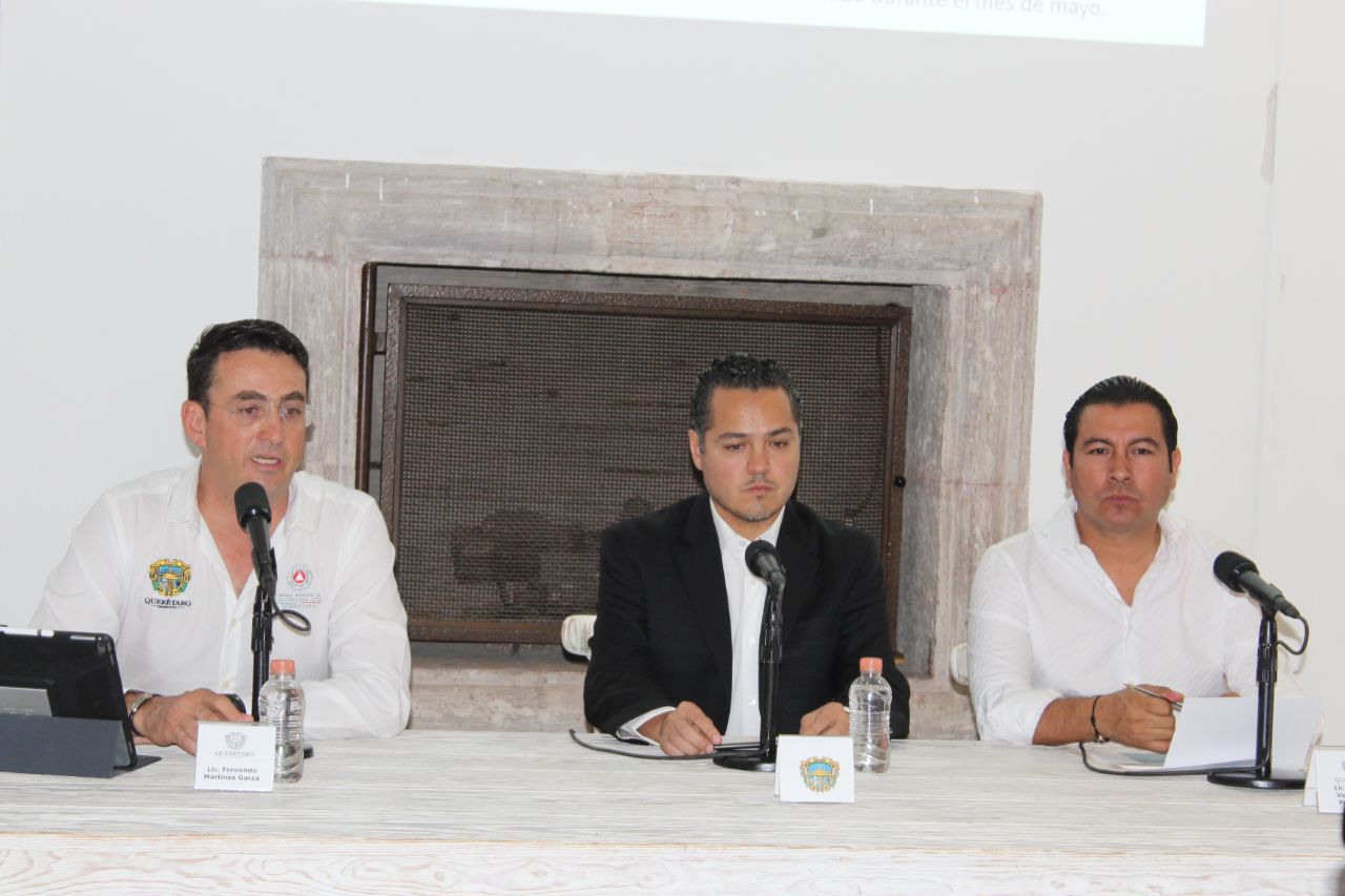 Autoridades del Municipio de Querétaro presentan el Programa Estratégico de Lluvias 2018
