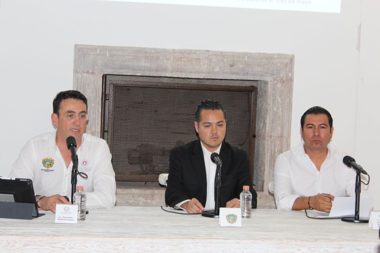 Autoridades del Municipio de Querétaro presentan el Programa Estratégico de Lluvias 2018