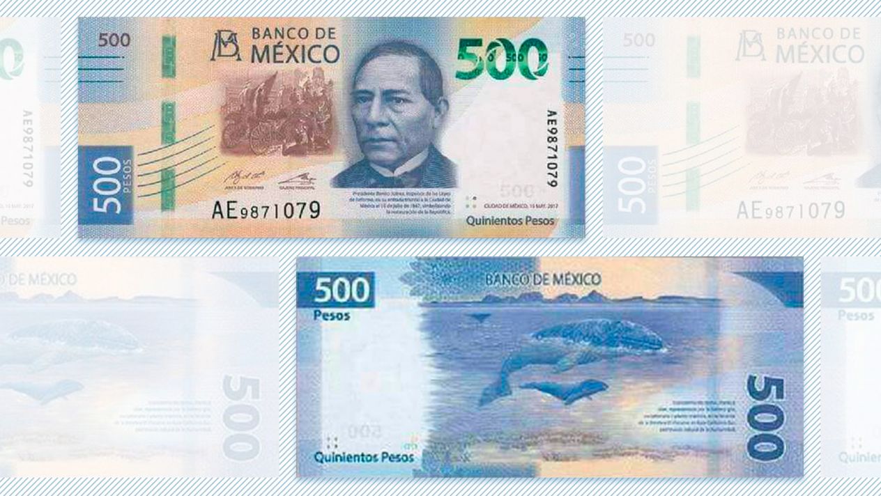 Estas son las características del nuevo billete de 500 pesos