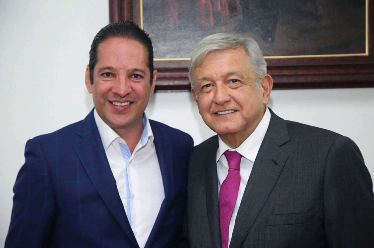 El Gobernador Francisco Domínguez se reúne con el Presidente electo AMLO