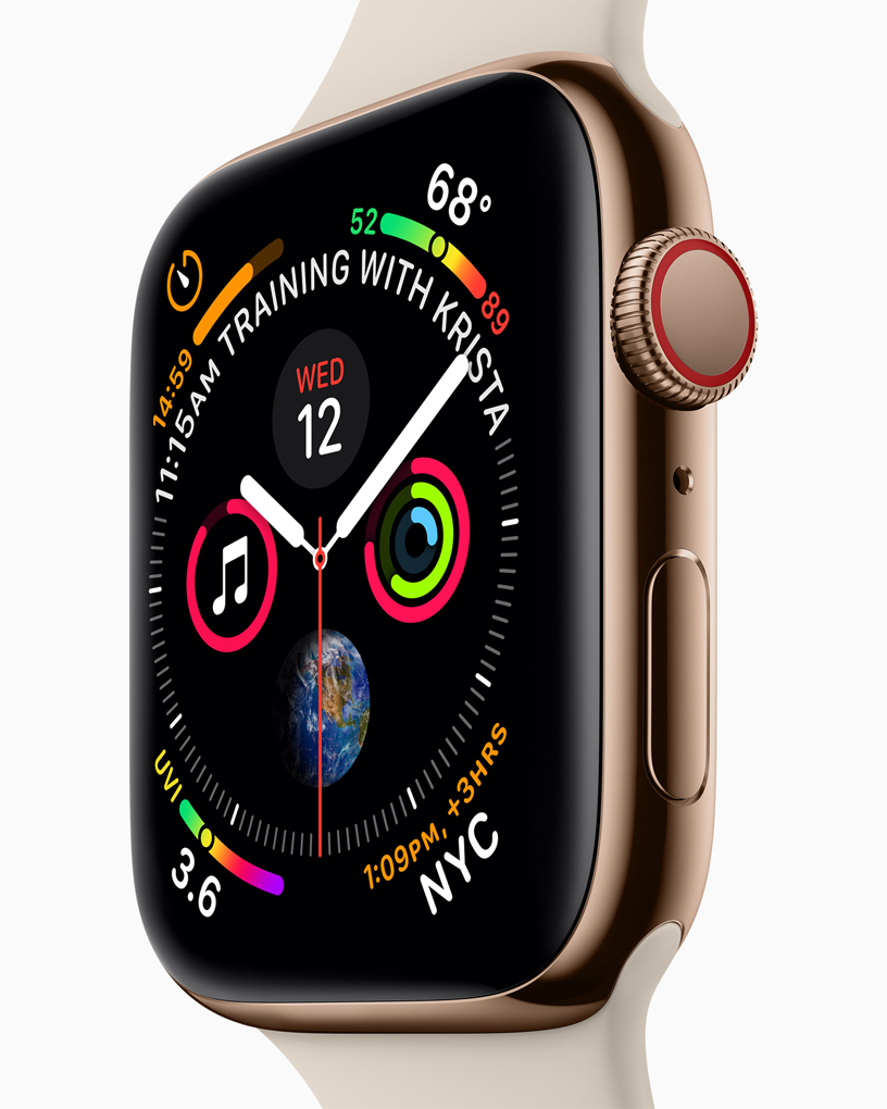 Apple lanza los nuevos Apple Watch Series 4. Foto: Apple.