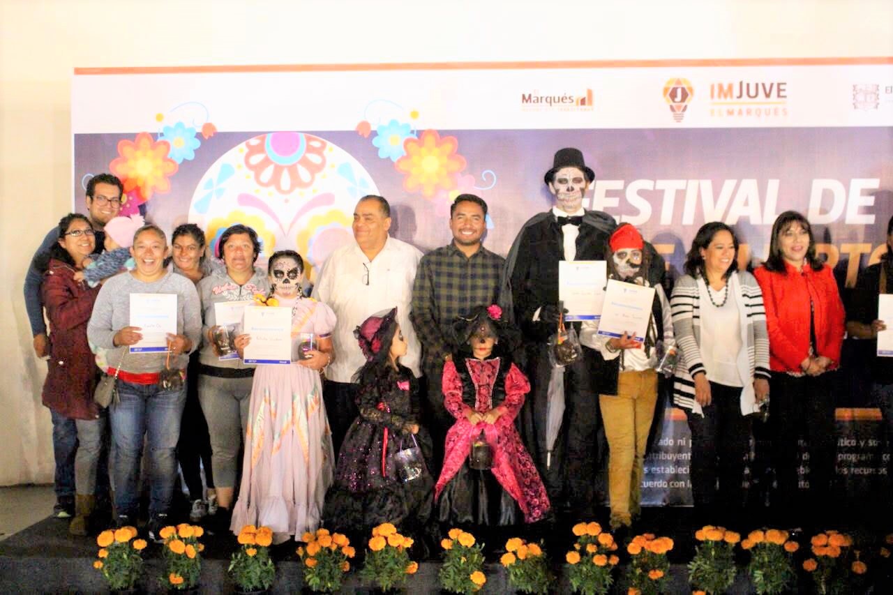 IMJUVE en El Marqués realiza "Festival de Día de Muertos".