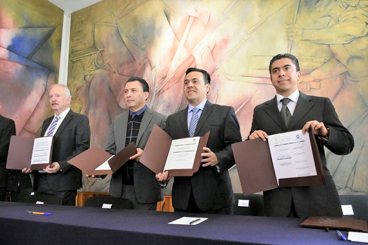 Corregidora firma convenio en materia de seguridad.