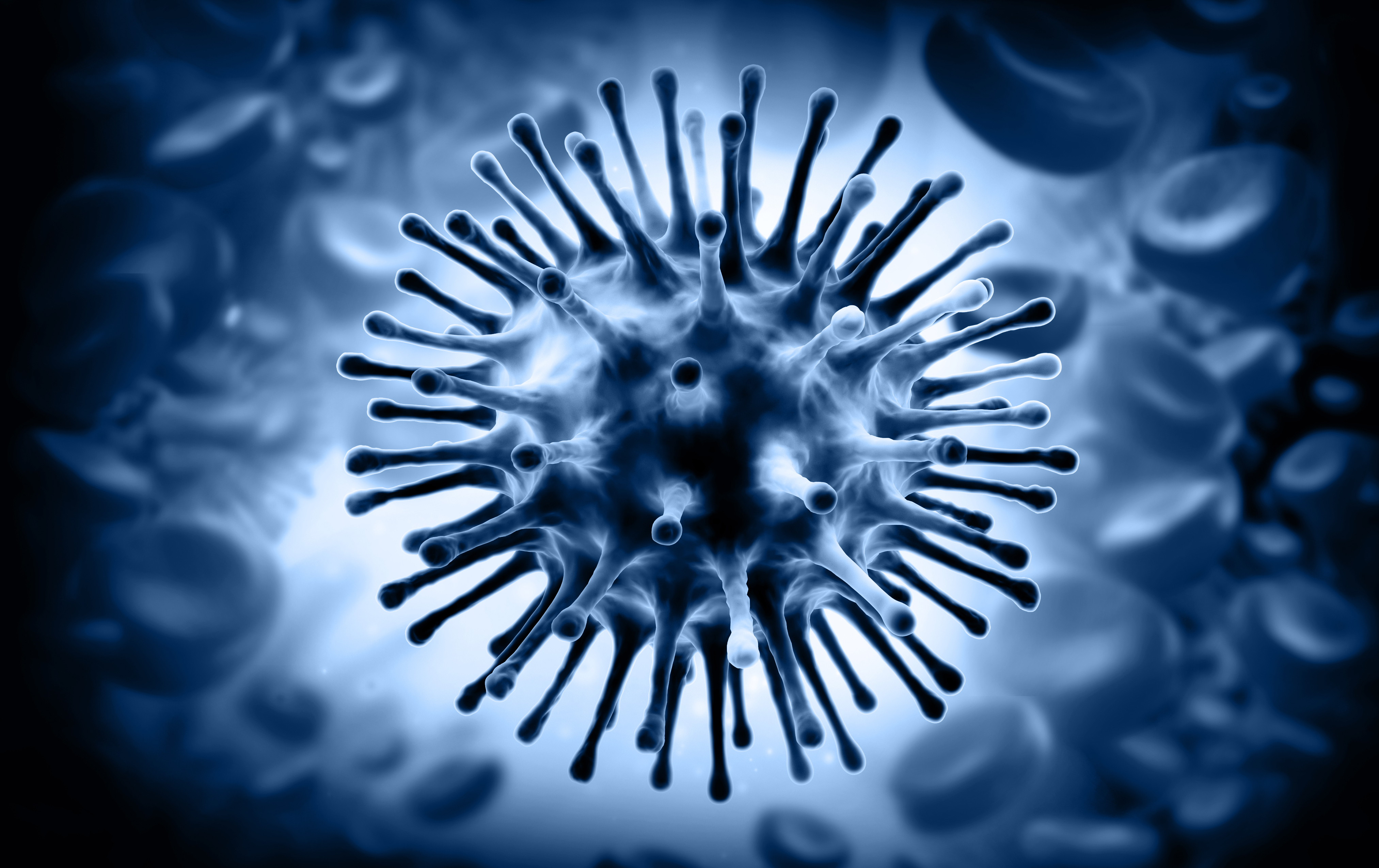 H1N1 influenza virus illustration