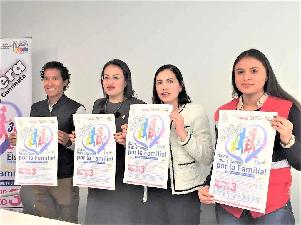 La Diputada Elsa Méndez encabezó la presentación de la "1er. Carrera y Caminata por la Familia"