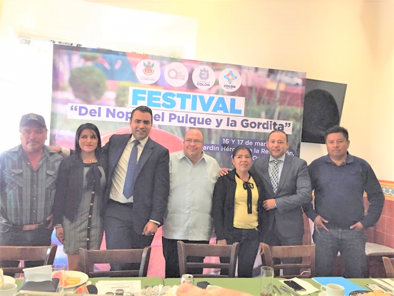 Presentan el "Festival del Nopal, el Pulque y la Gordita" Colón 2019.