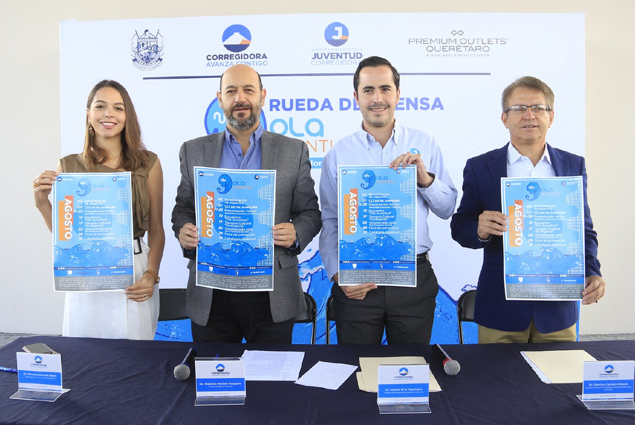 Presentan calendario de actividades con motivo del "Mes de la Jueventud" en Corregidora.