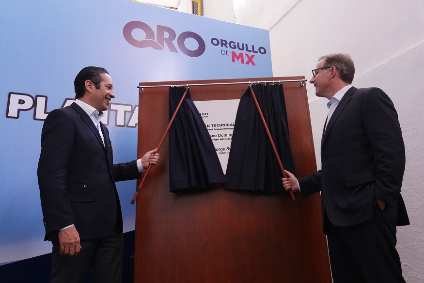 Compañía inglesa invierte 10 mdd en San Juan del Río. El Gobernador del Estado, Francisco Domínguez, presidió el evento de inauguración.