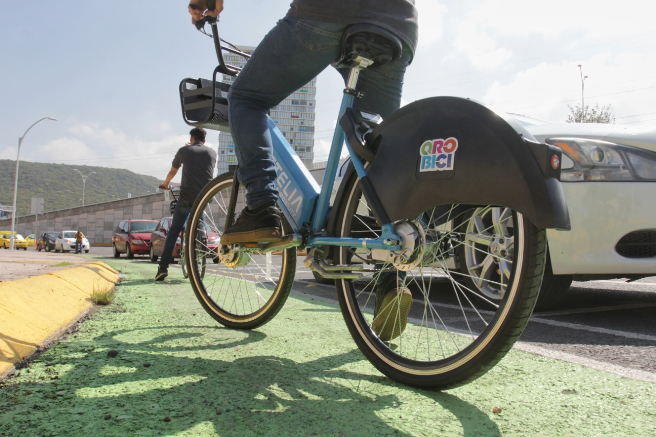 Presentan la 1ra. etapa de bicicletas eléctricas en Querétaro Capital.
