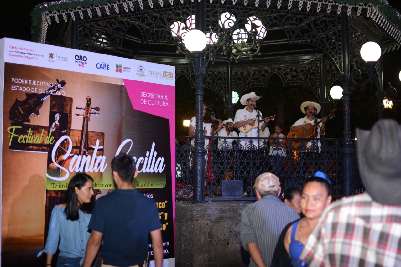 Municipios serranos festejan a Santa Cecilia con Huapango y son arribeño.
