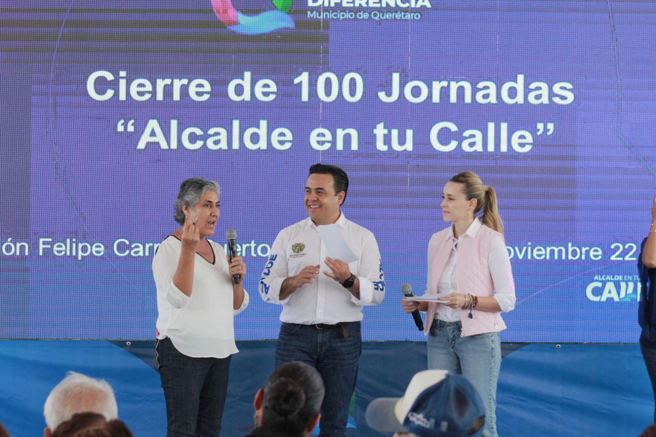 Luis Nava encabeza jornada 100 del programa "Alcalde en tu Calle".