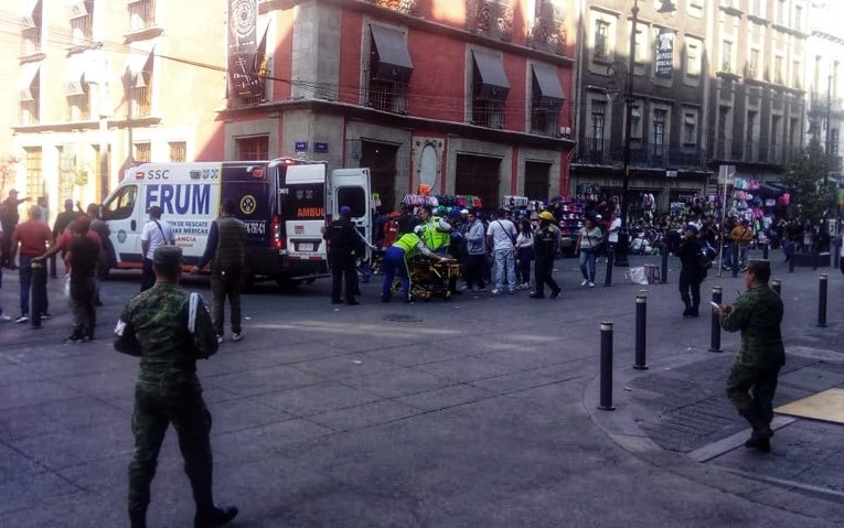 Balacera cerca de Palacio Nacional deja 5 muertos ¿Exhibe la inseguridad en México? Foto: Twitter.