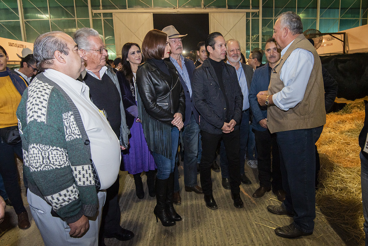 El Alcalde de El Marqués, Enrique Vega Carriles, acompañó a Francisco Domínguez Servién, gobernador del estado de Querétaro, a la inauguración de la Feria Internacional Ganadera Querétaro 2019.-