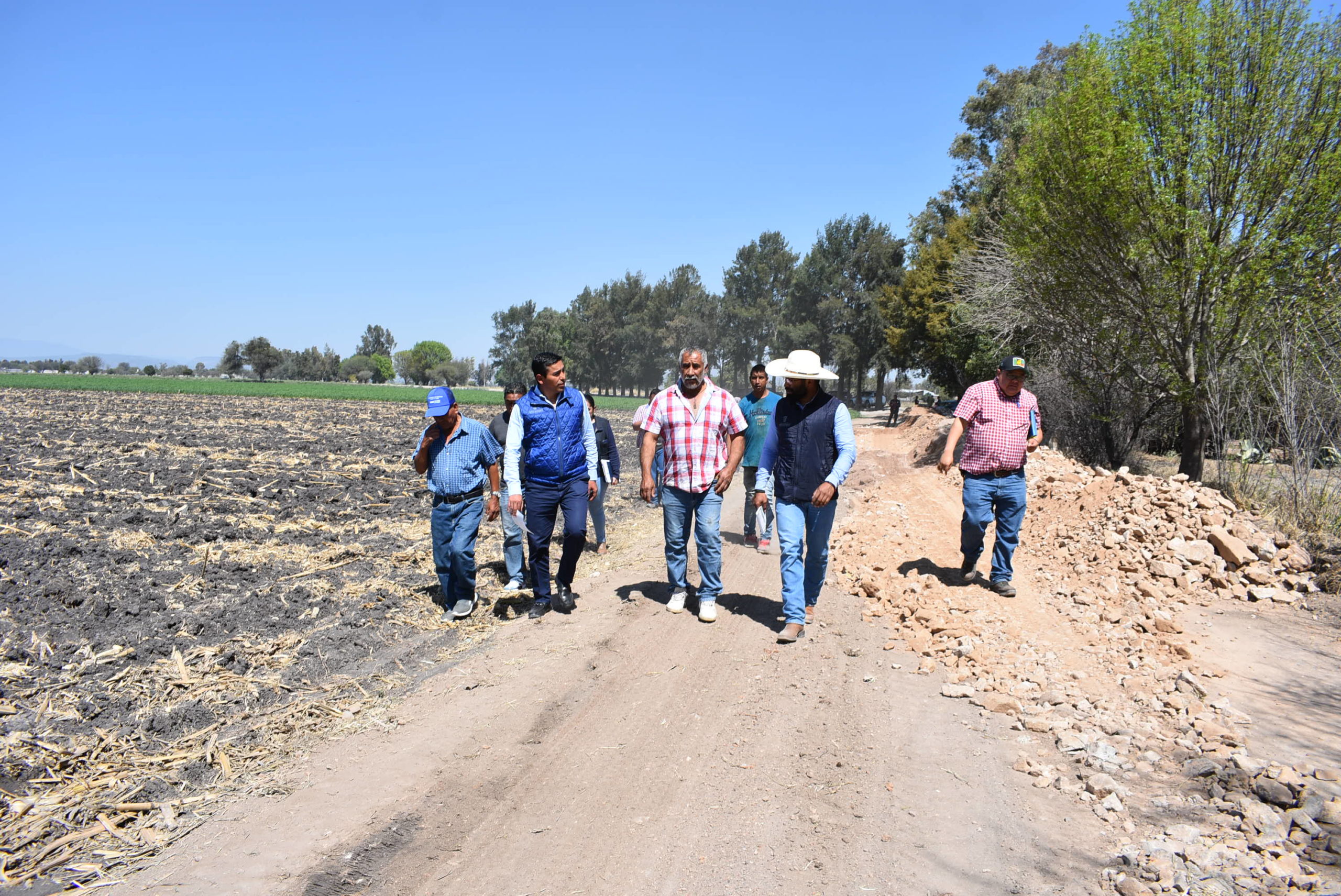Rehabilitan 9 km de caminos de saca en Pedro Escobedo.