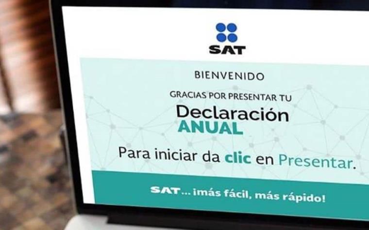 El SAT amplía plazo para presentación de la Declaración Anual de personas físicas.