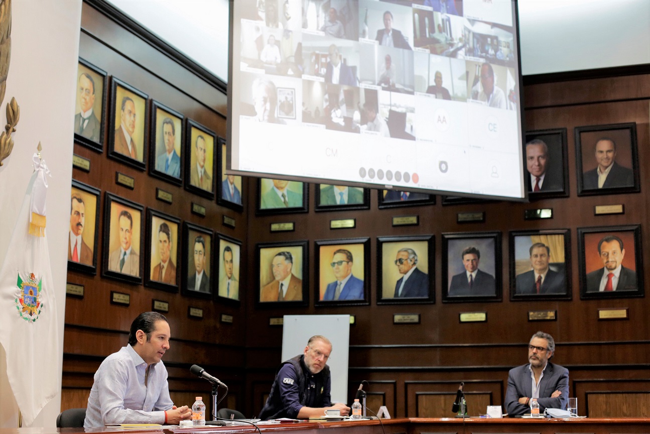El Gobernador Pancho Domínguez participó en un diálogo con el Gobierno Federal para dar seguimiento a la estrategia de retorno ordenado y gradual a la nueva normalidad.