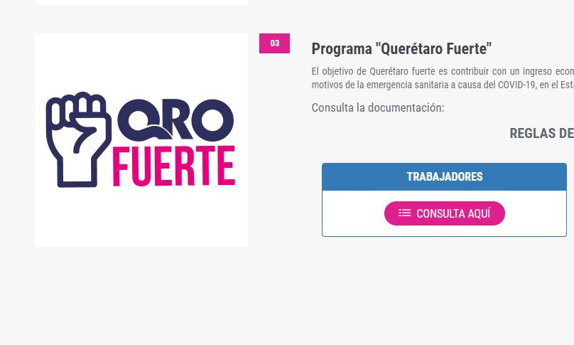 Publican requisitos para acceder al apoyo de 4 mil pesos para quienes perdieron su empleo por COVID-19 en Querétaro.