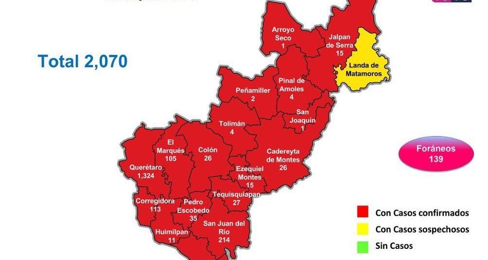 La pandemia de COVID-19 no cede en Querétaro; cobra la vida de 9 personas en las últimas horas.