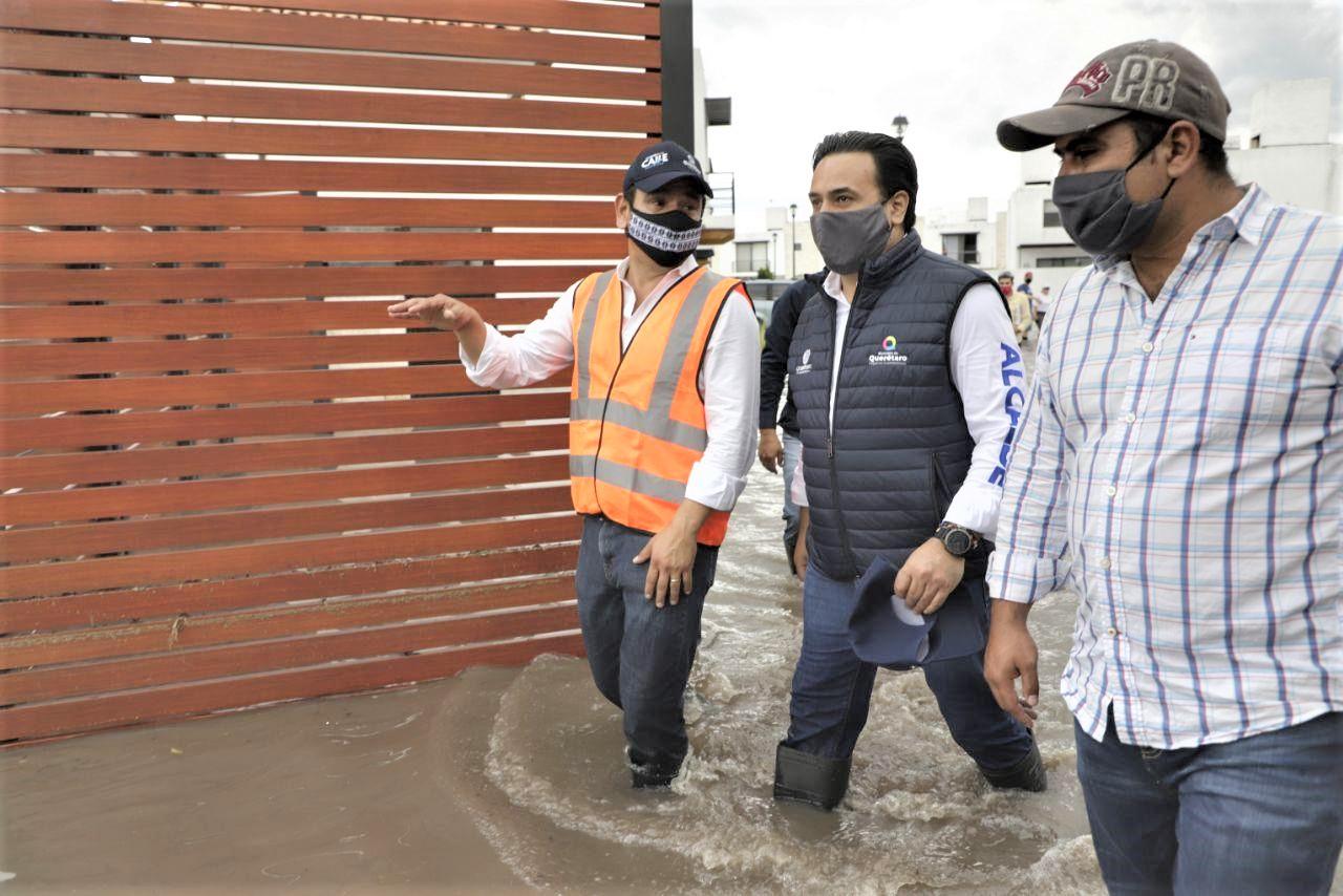 Luis Nava asegura que apoyará a familias afectadas por las lluvias
