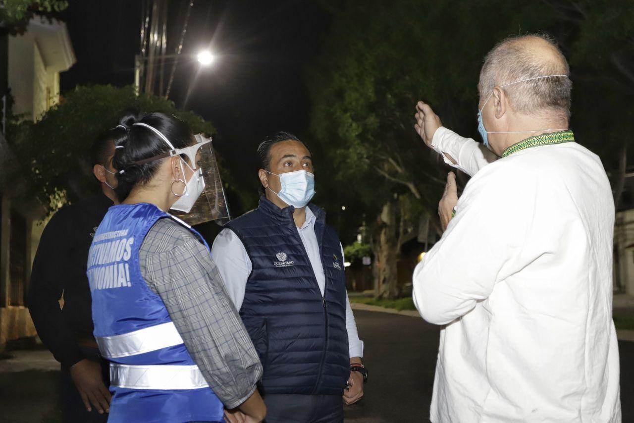 Realizan trabajos de alumbrado público en 150 colonias de Querétaro Capital; asegura Luis Nava