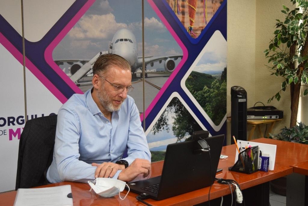 El Titular de la SEDESU Marco Antonio Del Prete Tercero, participó en el webinar: plataformas digitales e inteligencia económica, ExportaMX.