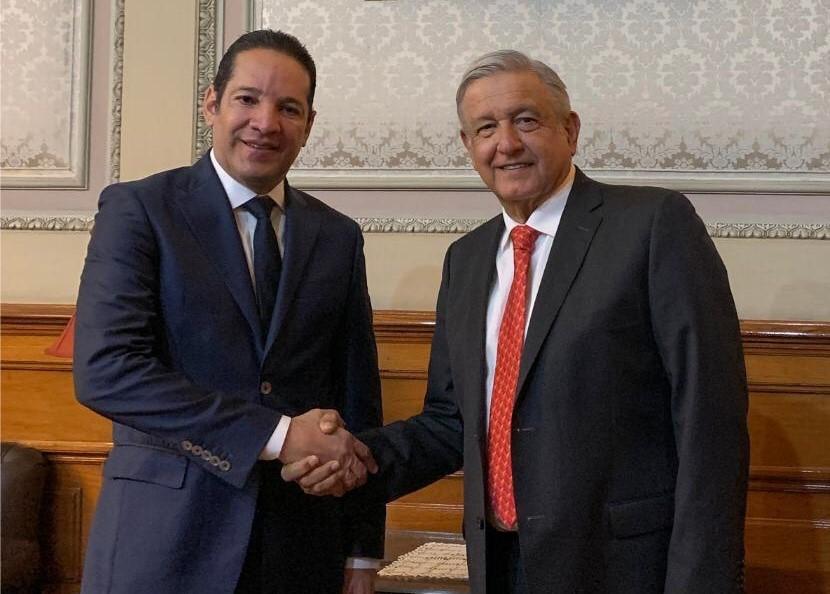 El Gobernador Francisco Domínguez reitera su voluntad de trabajo con el Presidente López Obrador.