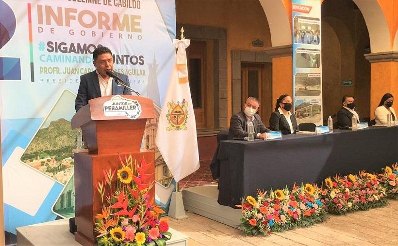 Juan Carlos Linares agradeció al Gobernador Francisco Domíguez por el apoyo brindado a su administración en este segundo año de gobierno.