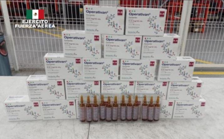 Aseguran posible Fentanilo oculto en 120 ampolletas en el Aeropuerto de Querétaro.