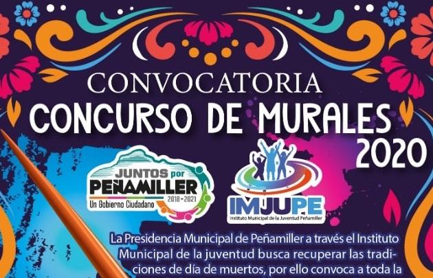 Peñamiller emite convocatoria para concurso de murales 2020, con motivo del Día de Muertos.