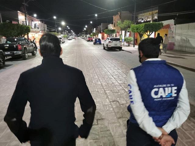Amarildo Bárcenas y Pancho Domínguez entregan rehabitación de vialidades en Pedro Escobedo.