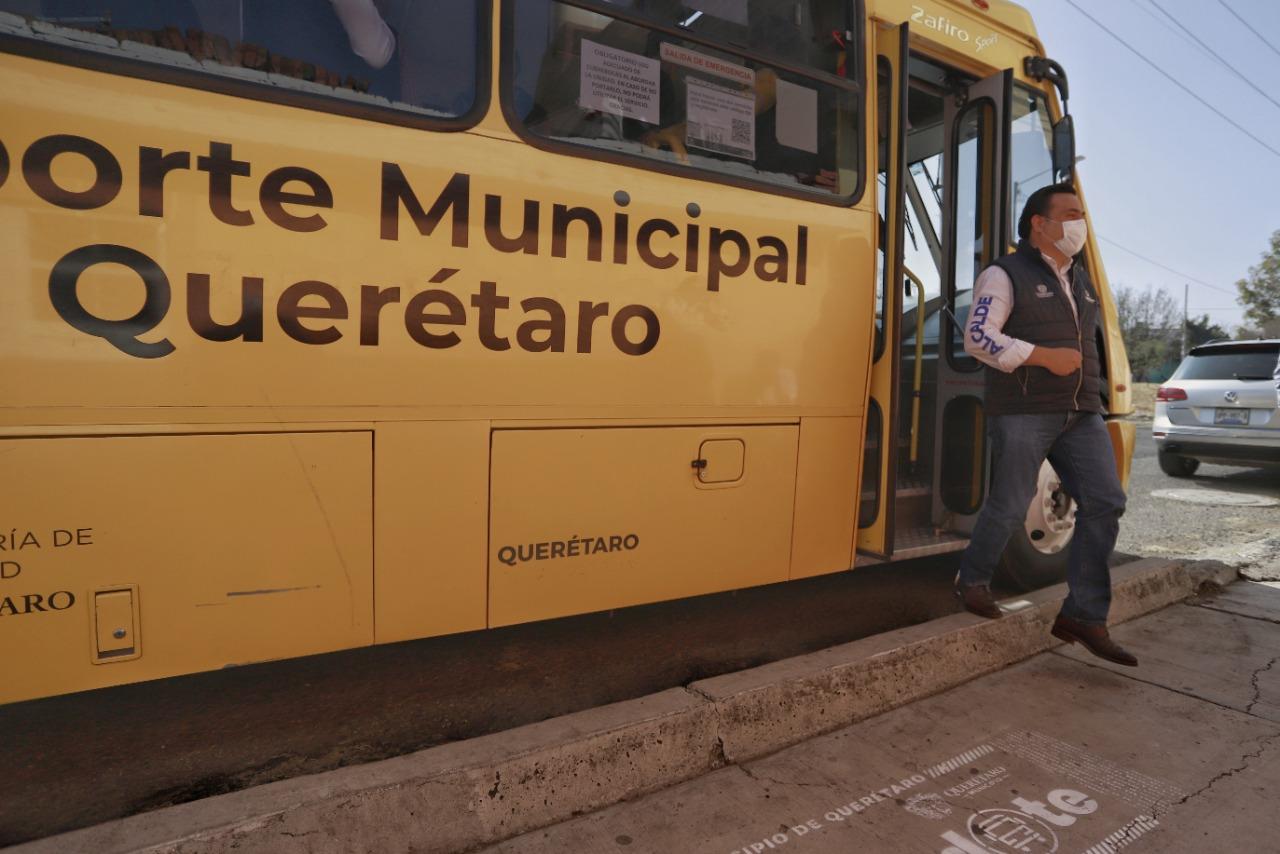 Anuncian nueva ruta de transporte gratuito para la Colonia Reforma Agraria en Querétaro Capital
