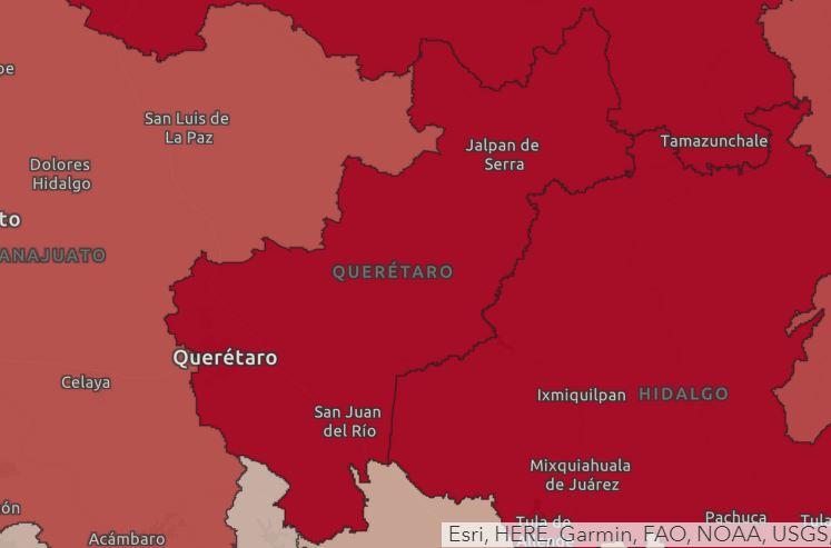 Querétaro supera los 37 mil contagios.