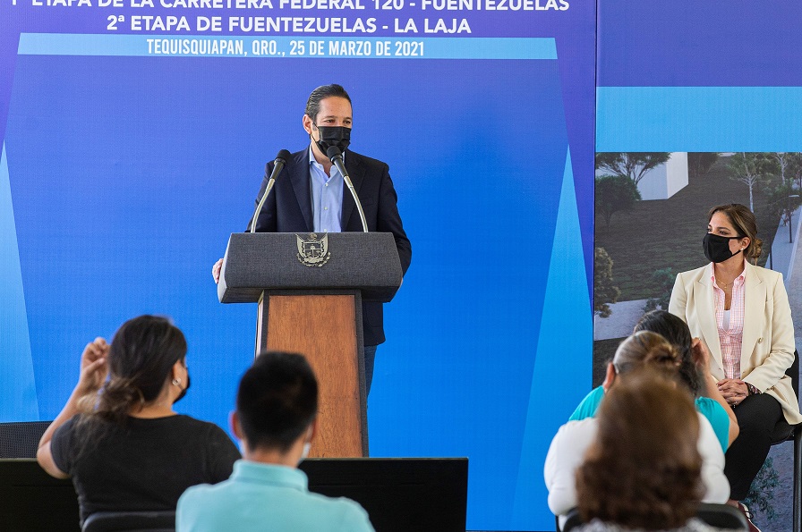 Anuncian ampliación de la carretera Tequisquiapan-La Laja.