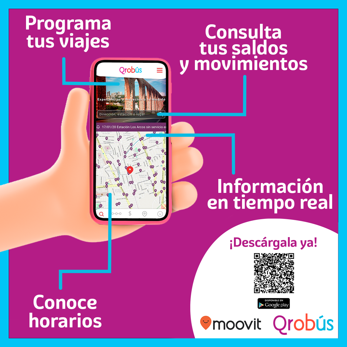 Qrobús lanza su app oficial; asegura que facilitará la administración de los traslados.