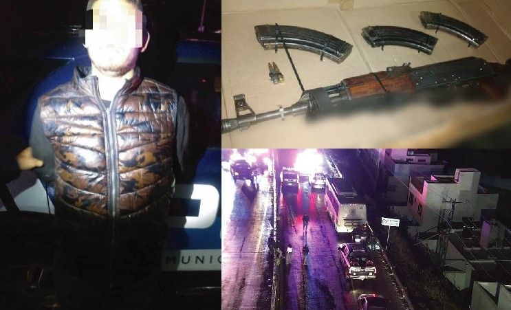 Sujeto aborda un autobús y dispara con su cuerno de chivo en Corregidora