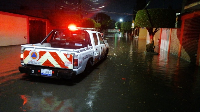 Lluvias en Querétaro Capital afectan a 6 viviendas