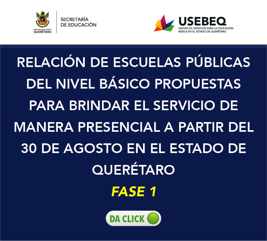 Estas son las escuelas que regresarán a clases presenciales en Querétaro