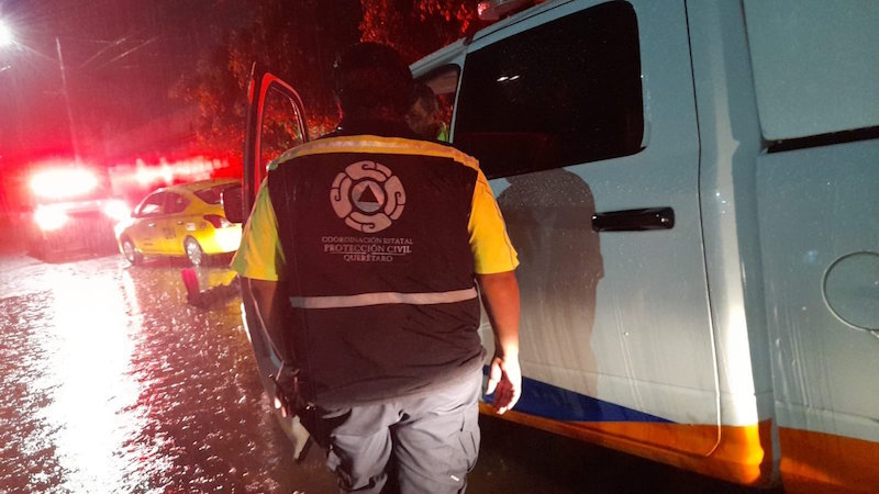 Intensas lluvias afectan viviendas en Carrillo Puerto de la Capital de Querétaro