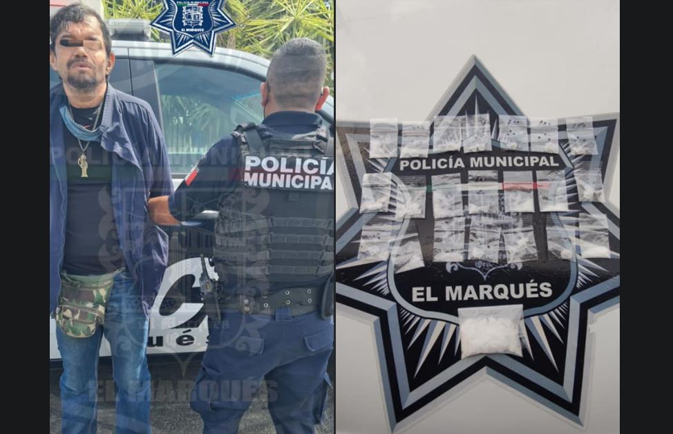 Policías de El Marqués arrestan a hombre con 22 dosis de presunta droga en el Parque Industrial Finsa